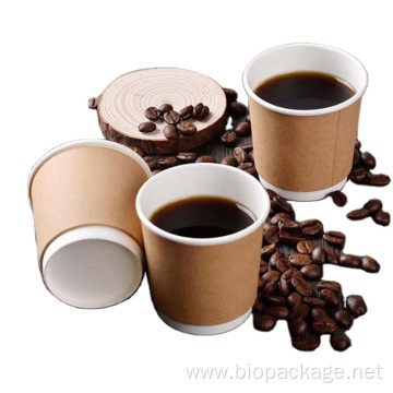 Eco-friendly kraft paper cup disposable coffice cup